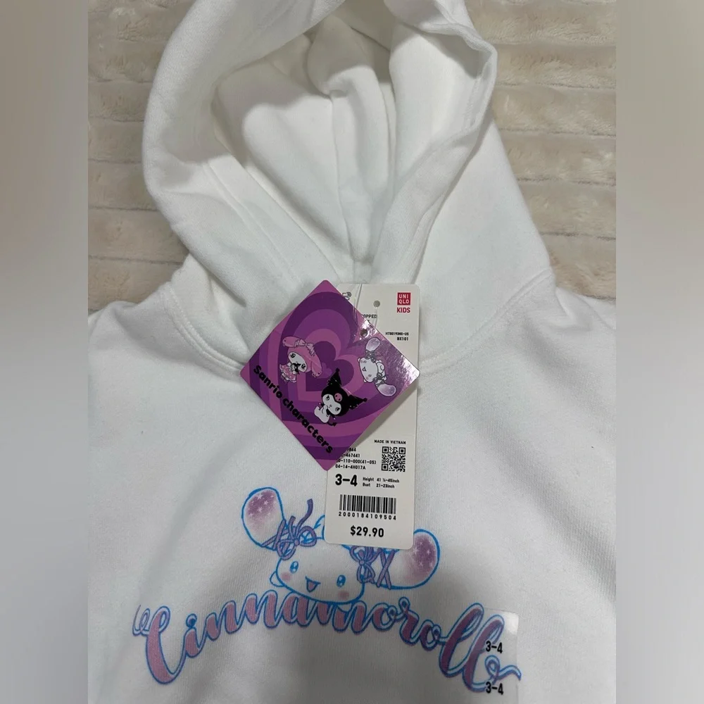 UNIQLO Cinna Sweat Cropped Hoodie (Kids) - Picture 5 of 7